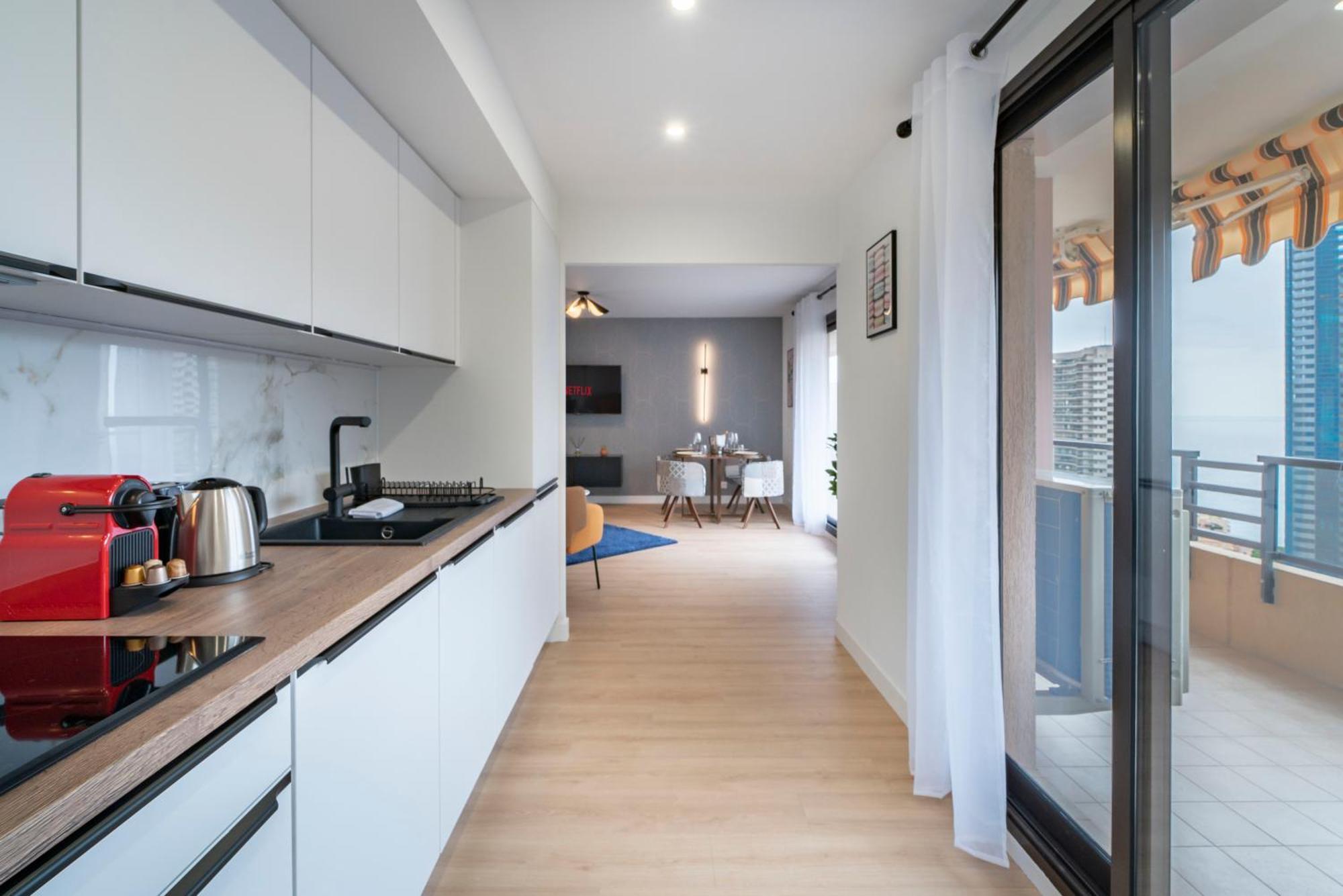 5mn Monaco - Vue mer - Parking - Piscine - BB Apartment Бюсолей Екстериор снимка