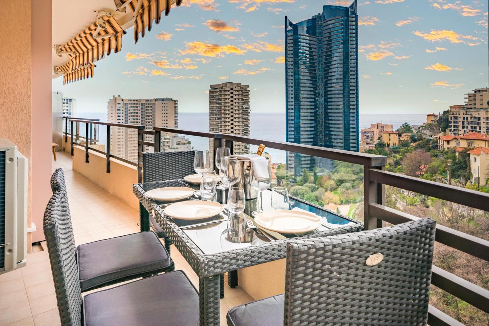 5mn Monaco - Vue mer - Parking - Piscine - BB Apartment Бюсолей Екстериор снимка