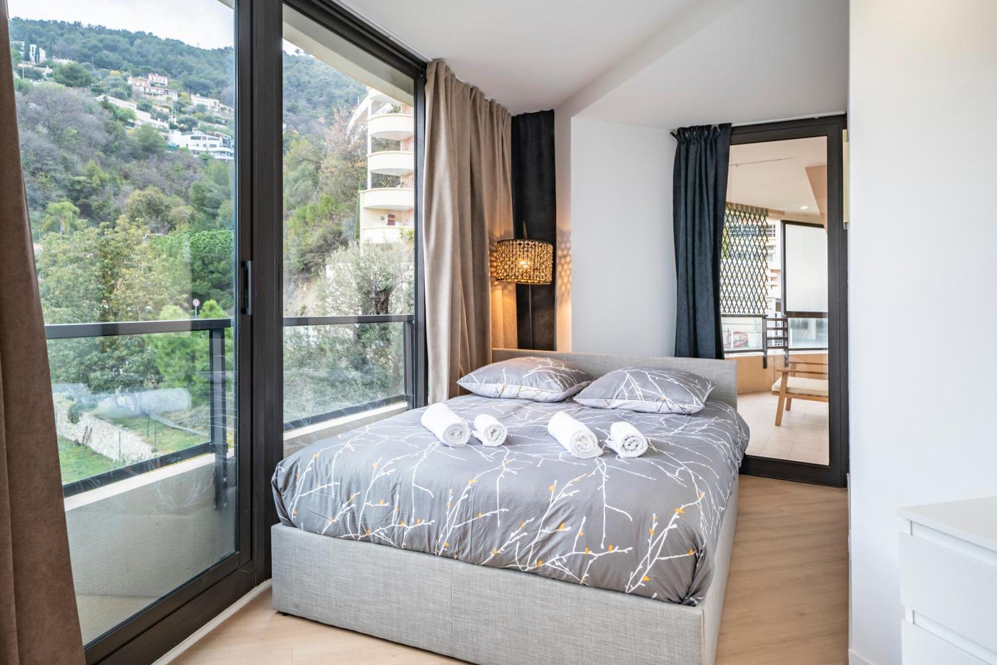 5mn Monaco - Vue mer - Parking - Piscine - BB Apartment Бюсолей Екстериор снимка