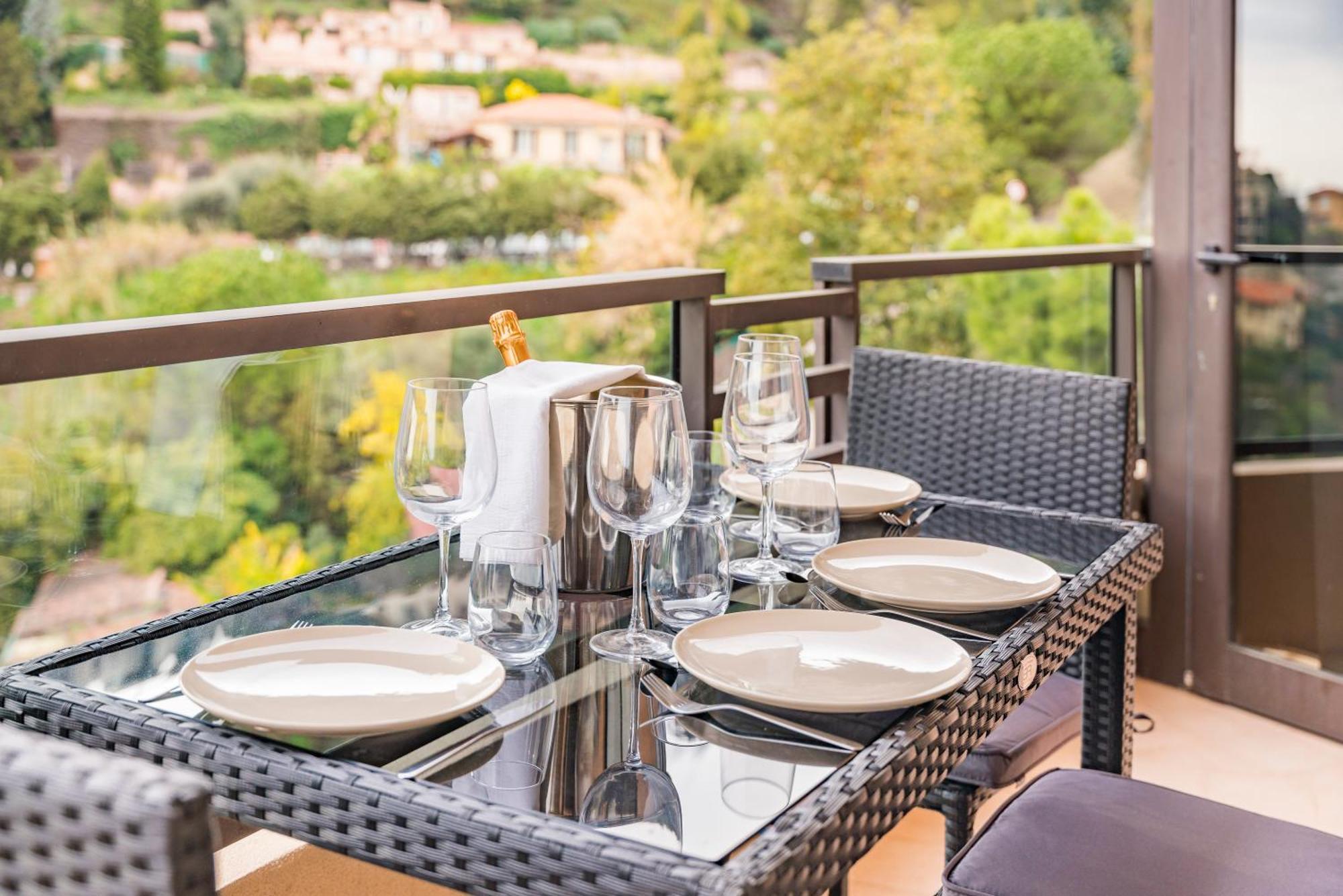 5mn Monaco - Vue mer - Parking - Piscine - BB Apartment Бюсолей Екстериор снимка