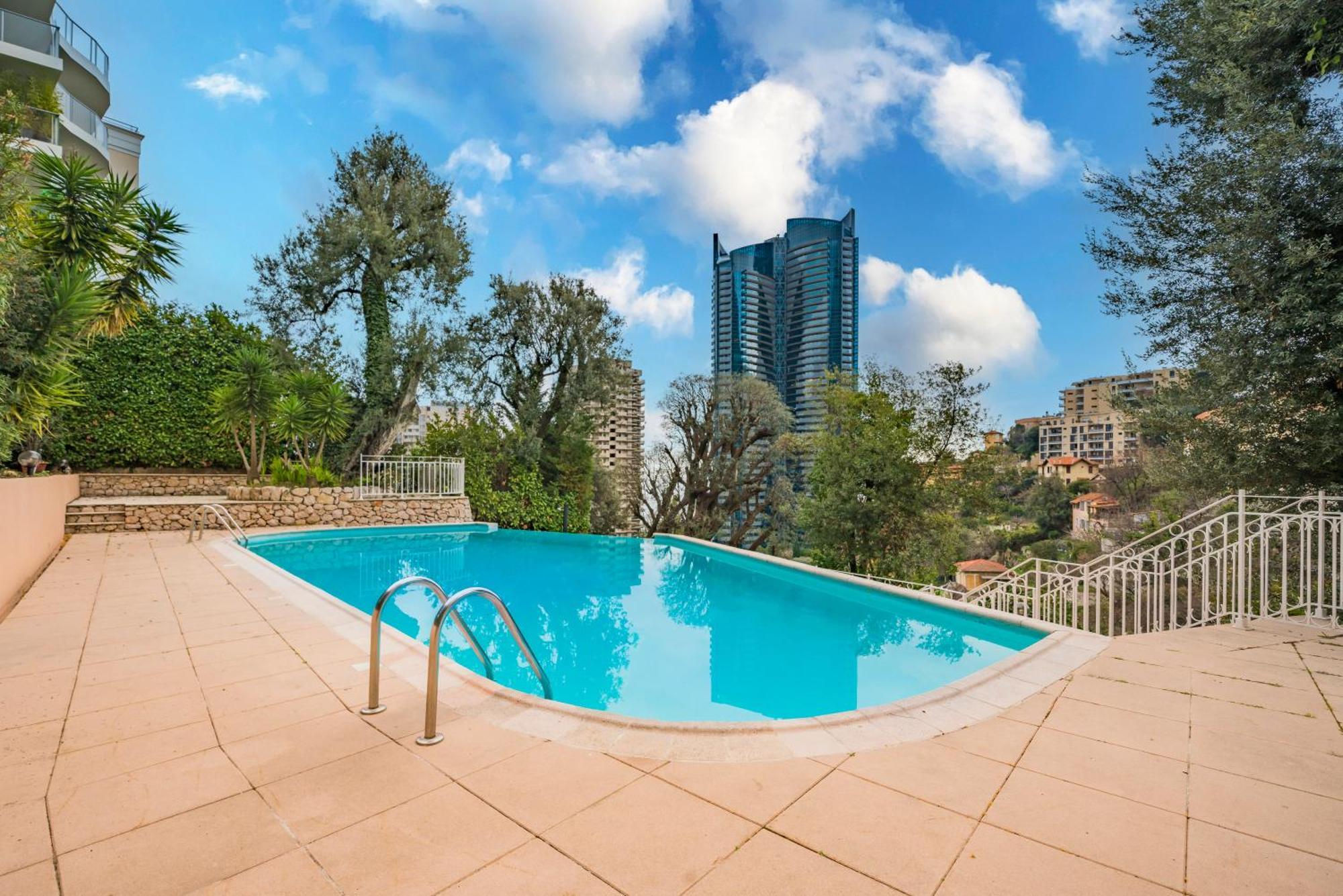 5mn Monaco - Vue mer - Parking - Piscine - BB Apartment Бюсолей Екстериор снимка